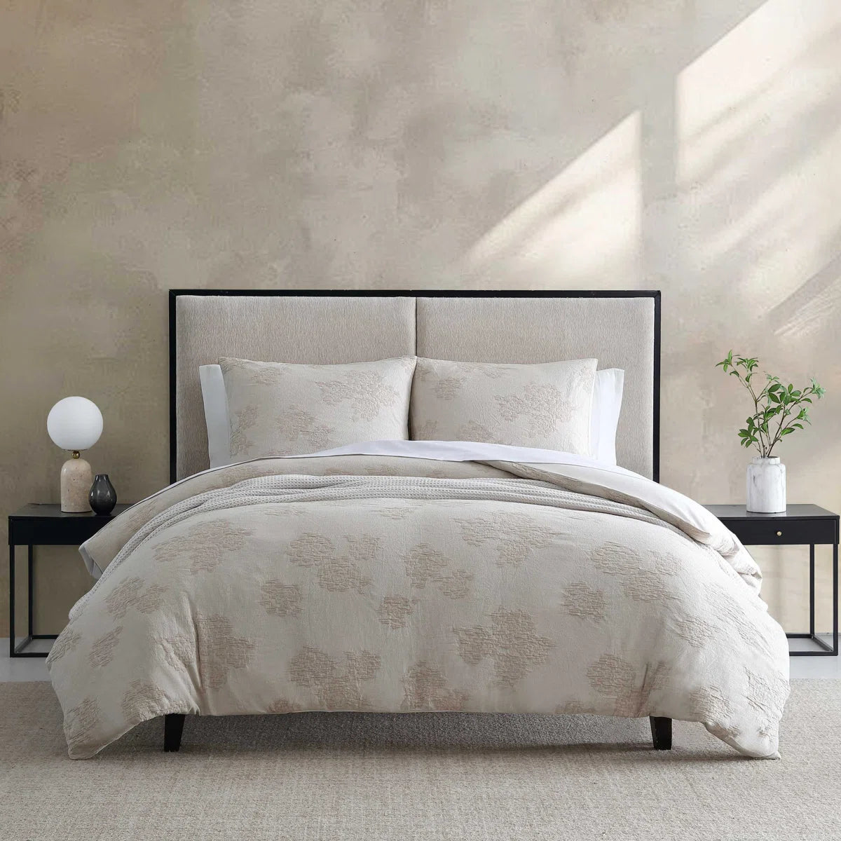 Roses Cotton Beige Comforter Set