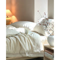 Manjusaka Tencel Linen Duvet Cover Set with Pillowcase -Top Grade & Natural