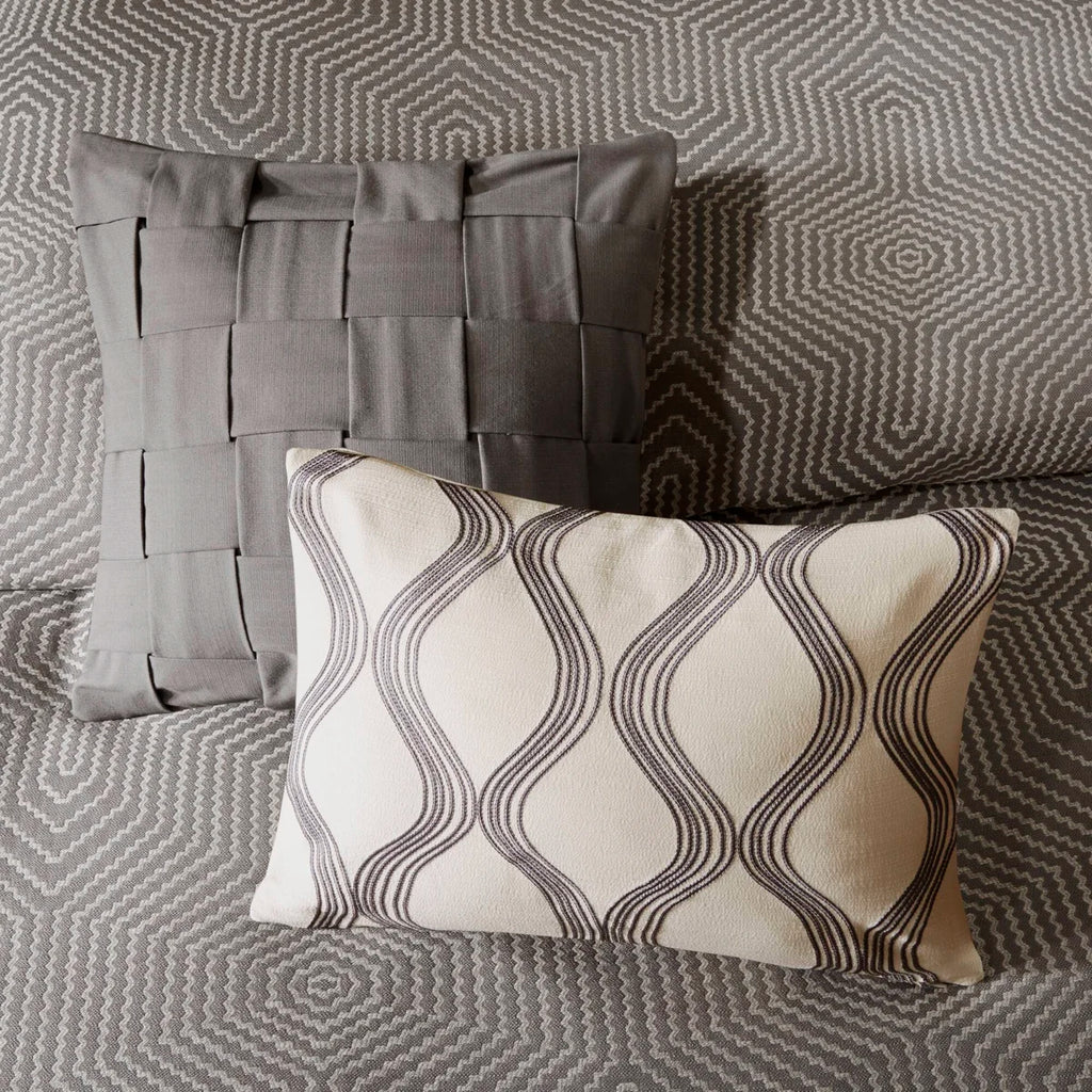 Shades of Serenity Luxury Jacquard Comforter Set