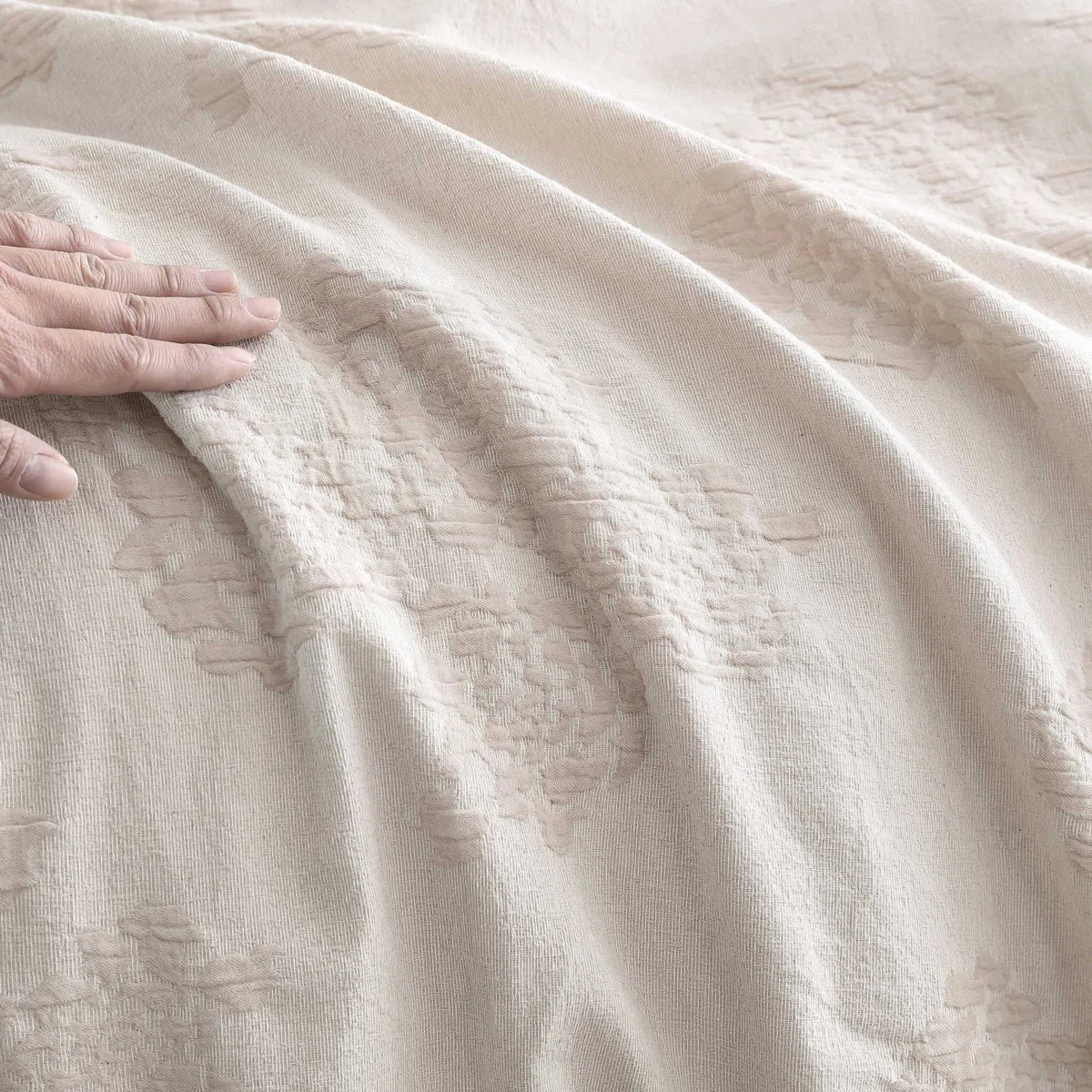 Roses Cotton Beige Comforter Set