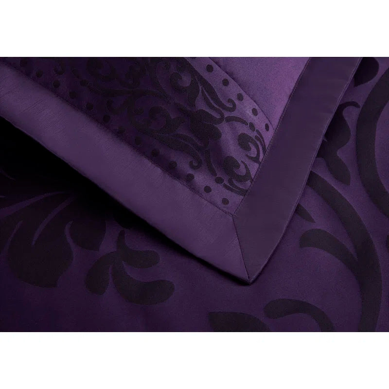 Royale Jacquard Floral 7 Piece Comforter Set